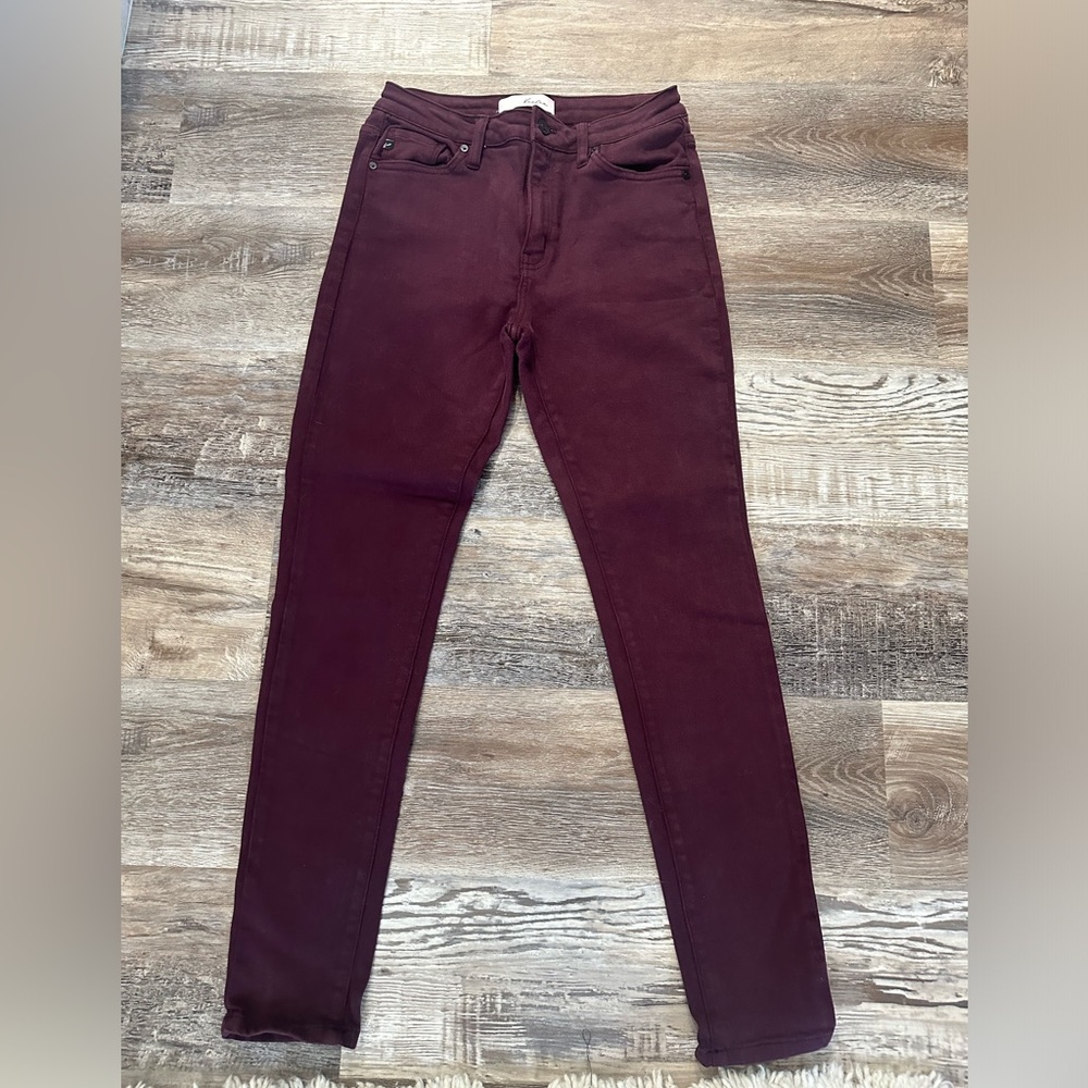 Kancan Maroon Jeans